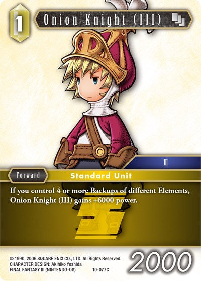 Onion Knight (III) - 10-077C (Ingus) - 10-077C - Common - Opus X