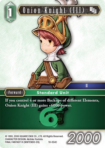 Onion Knight (III) - 10-054C (Arc) - 10-054C - Common - Opus X