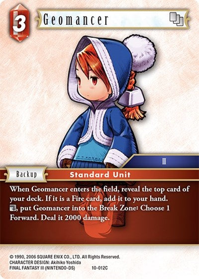 Geomancer (Refia) - 10-012C - Common - Opus X