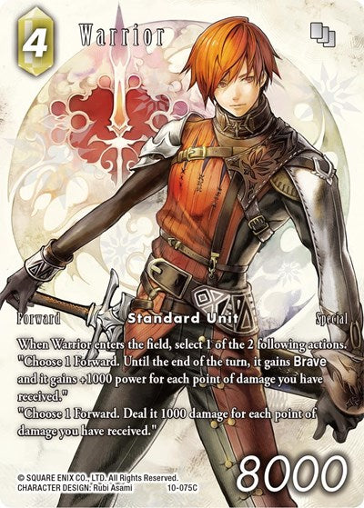 Warrior - 10-075C - Common (Full Art) - Opus X