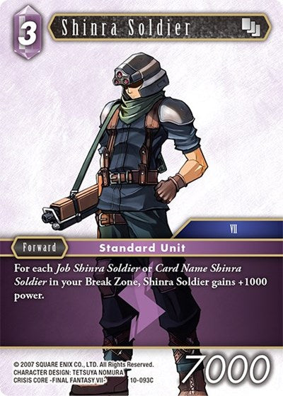 Shinra Soldier - 10-093C - Common - Opus X