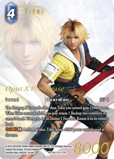 Tidus - PR-061/10-117H - Promo (Prerelease Promo) - FF: Promo Cards