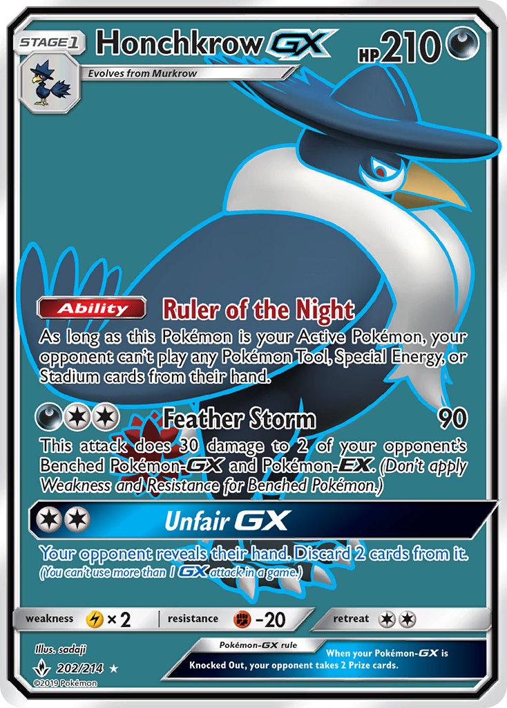 Honchkrow-GX - 202/214 - Unbroken Bonds