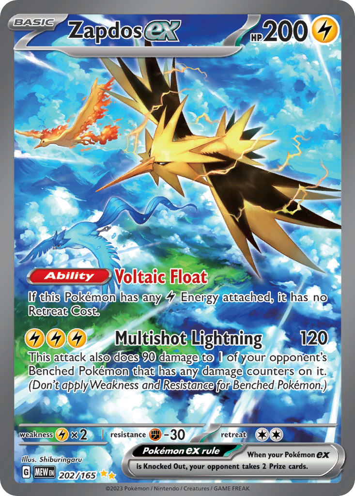 Zapdos ex - 202/165 - 151