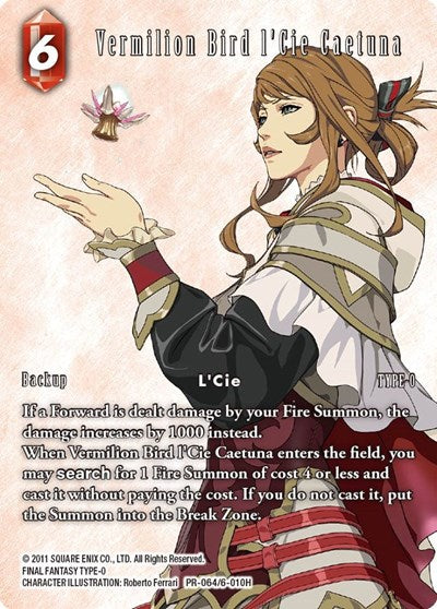 Vermilion Bird l'Cie Caetuna - PR-064/6-010H - Promo - FF: Promo Cards
