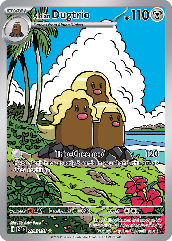 Alolan Dugtrio - 208/191 - Surging Sparks