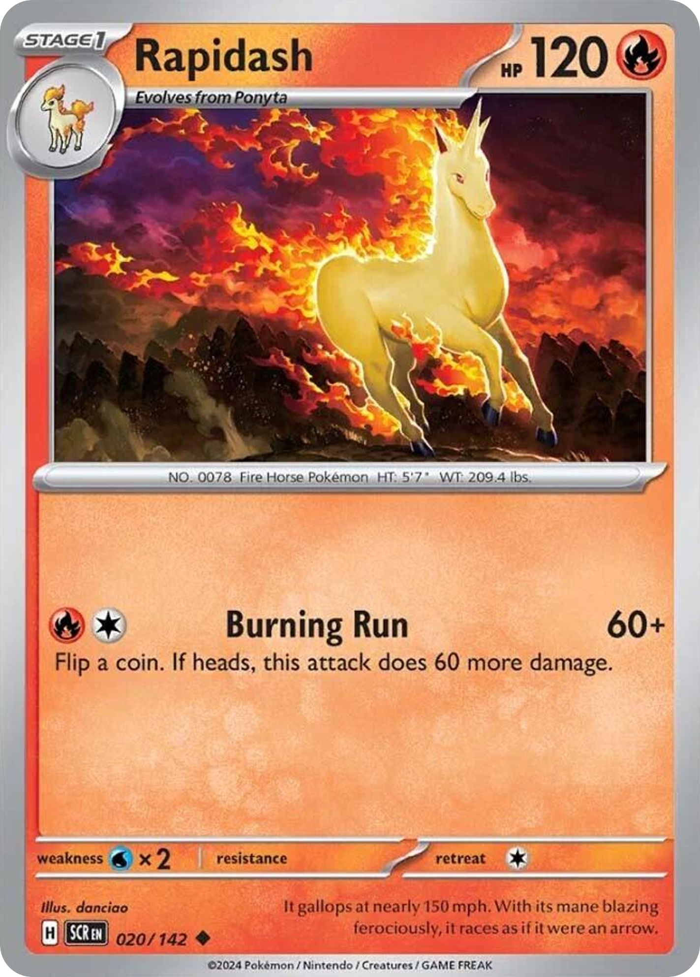 Rapidash - 020/142 - Stellar Crown