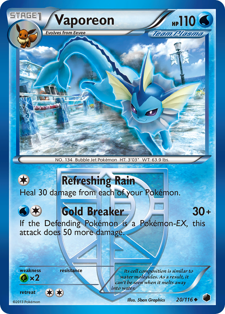 Vaporeon - 020/116 - Plasma Freeze