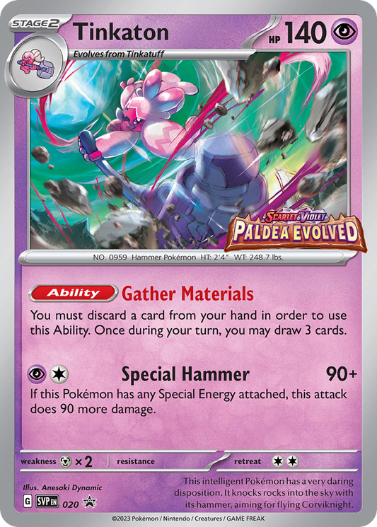 Tinkaton - 020/165 - Scarlet & Violet Black Star Promos