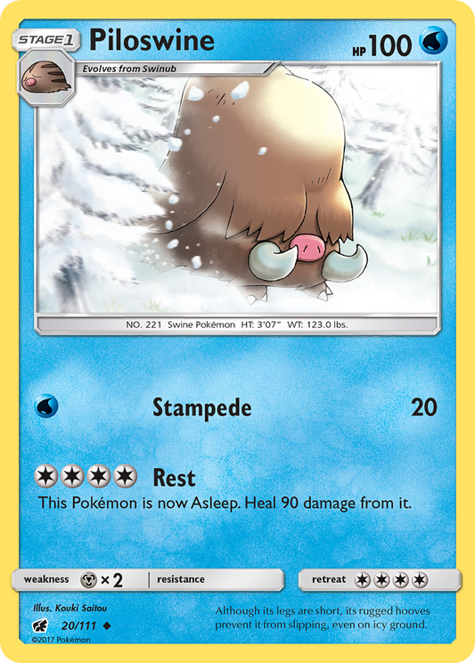 Piloswine - 020/111 - Crimson Invasion