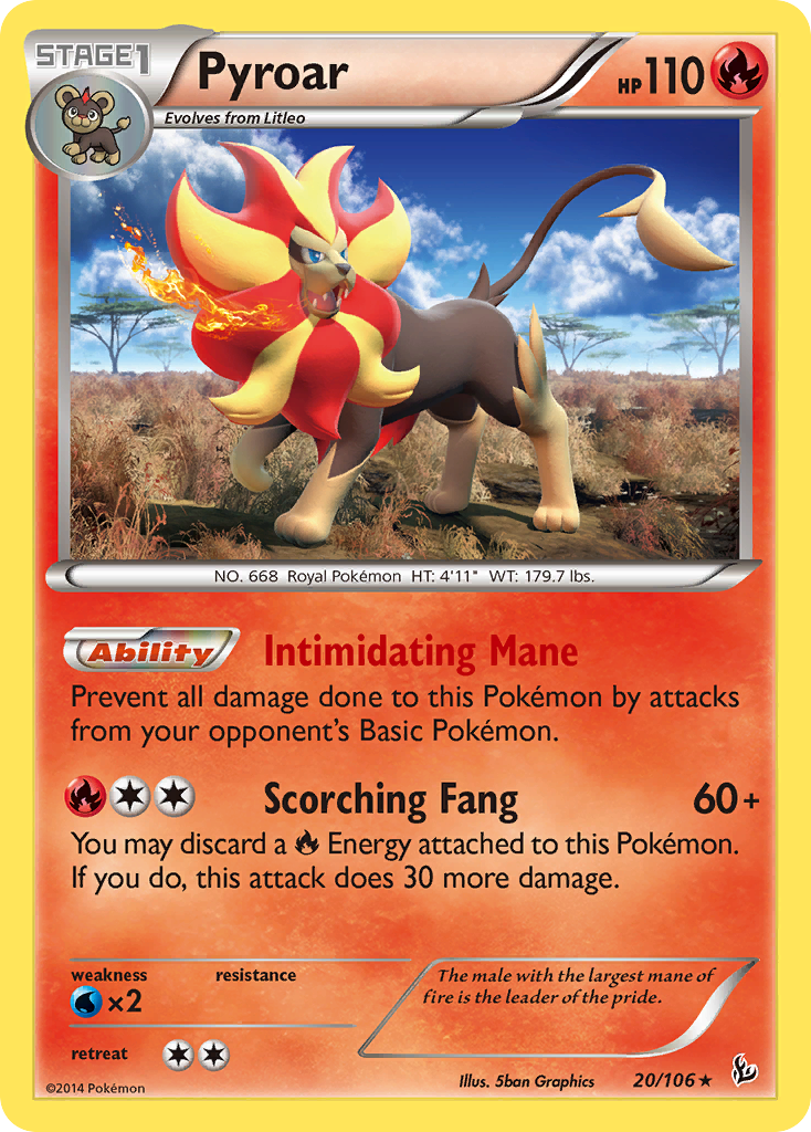 Pyroar - 020/106 - Flashfire