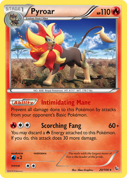 Pyroar - 020/106 - Flashfire