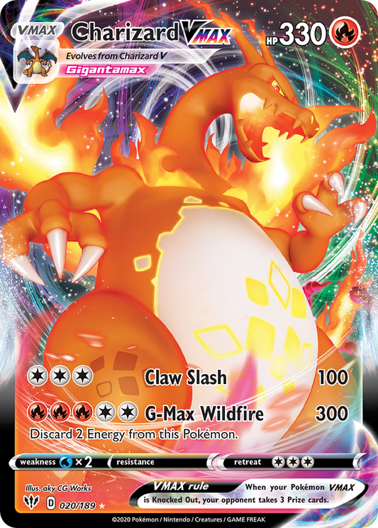 Charizard VMAX - 020/189 - Darkness Ablaze