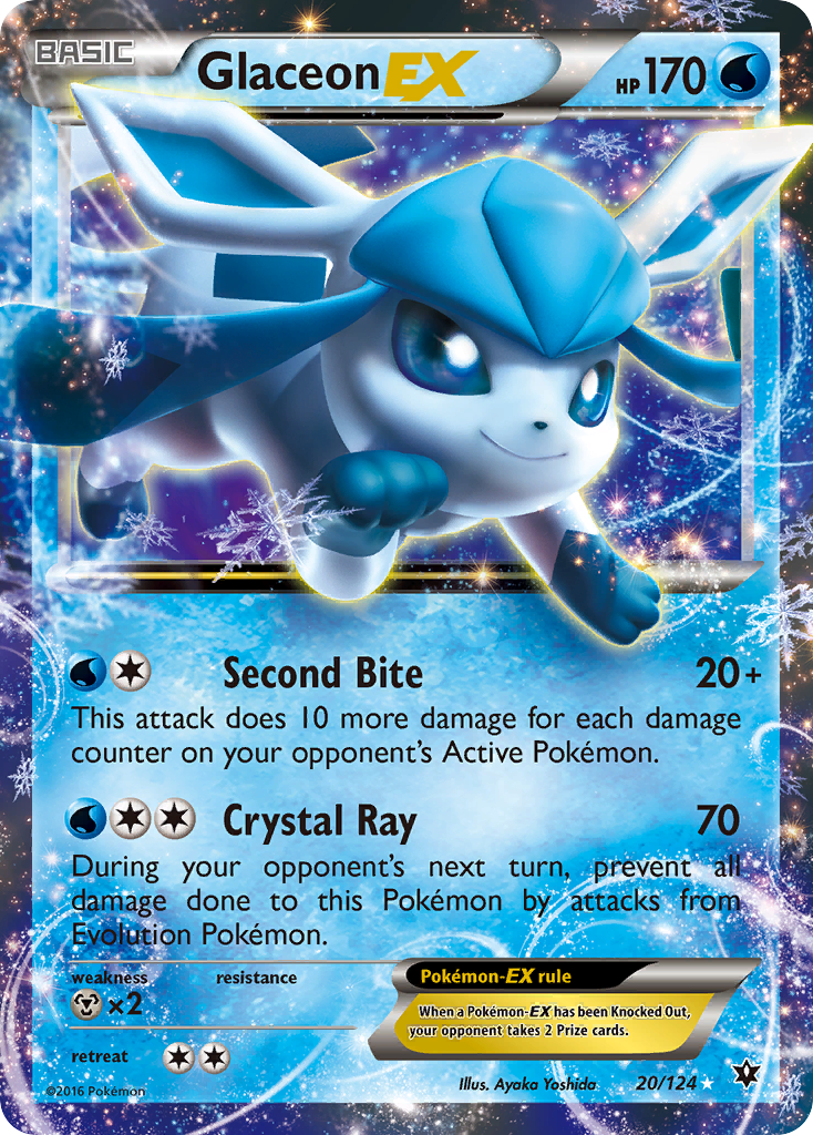 Glaceon-EX - 020/124 - Fates Collide