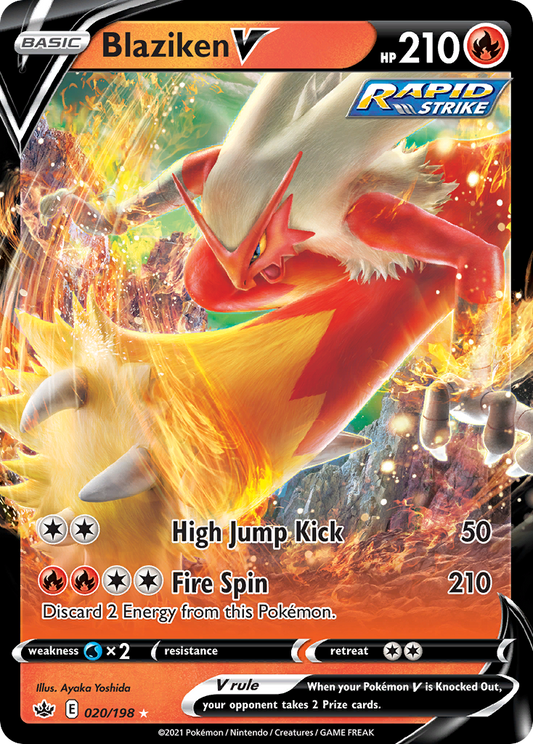 Blaziken V - 020/198 - Chilling Reign