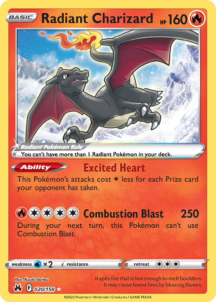 Radiant Charizard - 020/159 - Crown Zenith