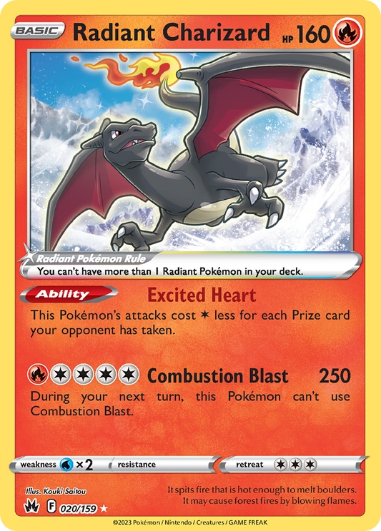 Radiant Charizard - 020/159 - Crown Zenith