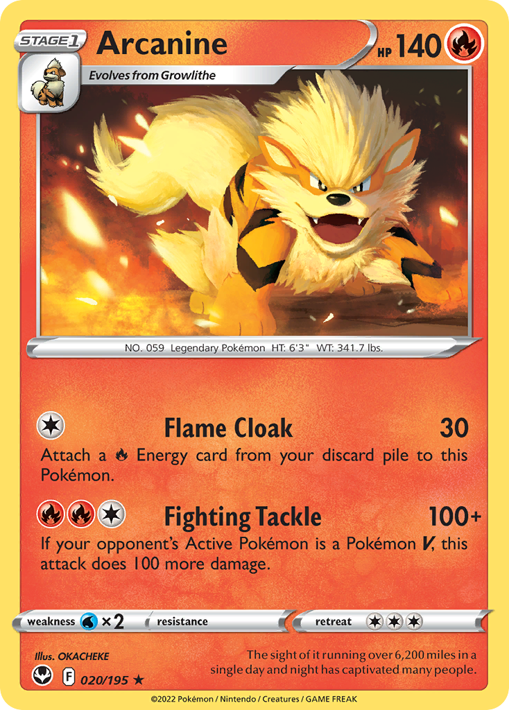 Arcanine - 020/195 - Silver Tempest