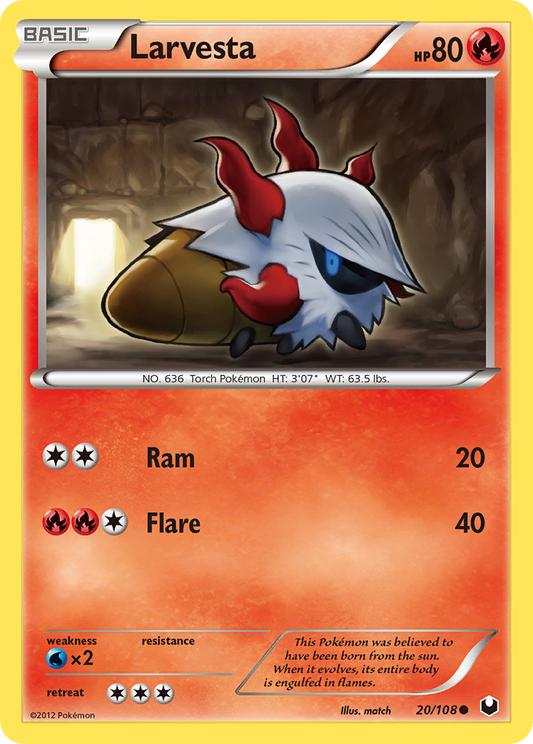 Larvesta - 020/108 - Dark Explorers