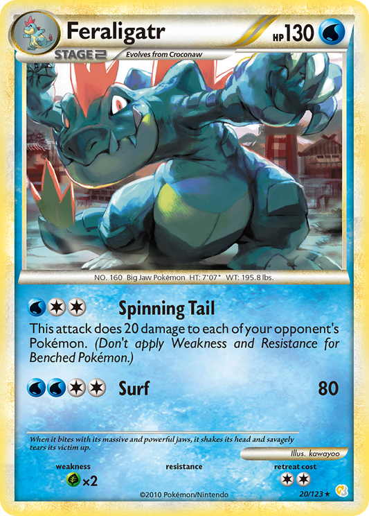 Feraligatr - 020/123 - HeartGold & SoulSilver