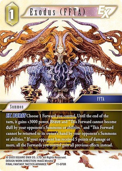 Exodus (FFTA) EX - 11-070R - Rare - Opus XI