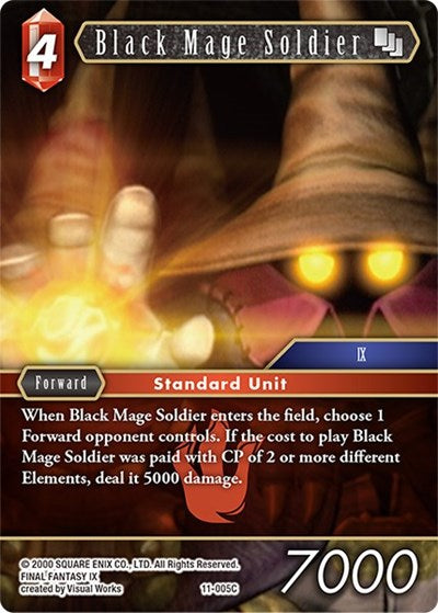 Black Mage Soldier - 11-005C - Common - Opus XI
