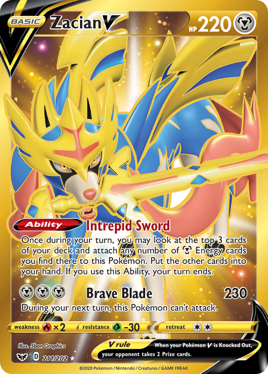 Zacian V - 211/202 - Sword & Shield