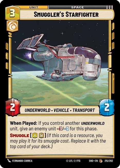 Smuggler's Starfighter - SHD - 215 - Common - Normal