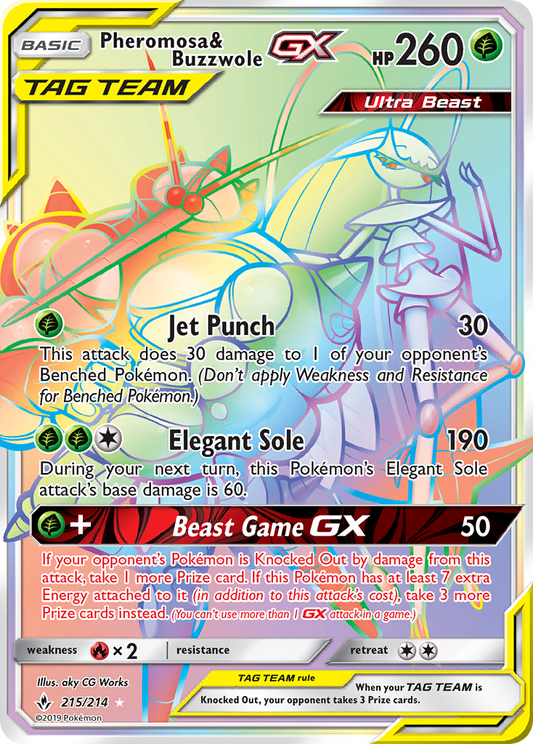 Pheromosa & Buzzwole-GX - 215/214 - Unbroken Bonds