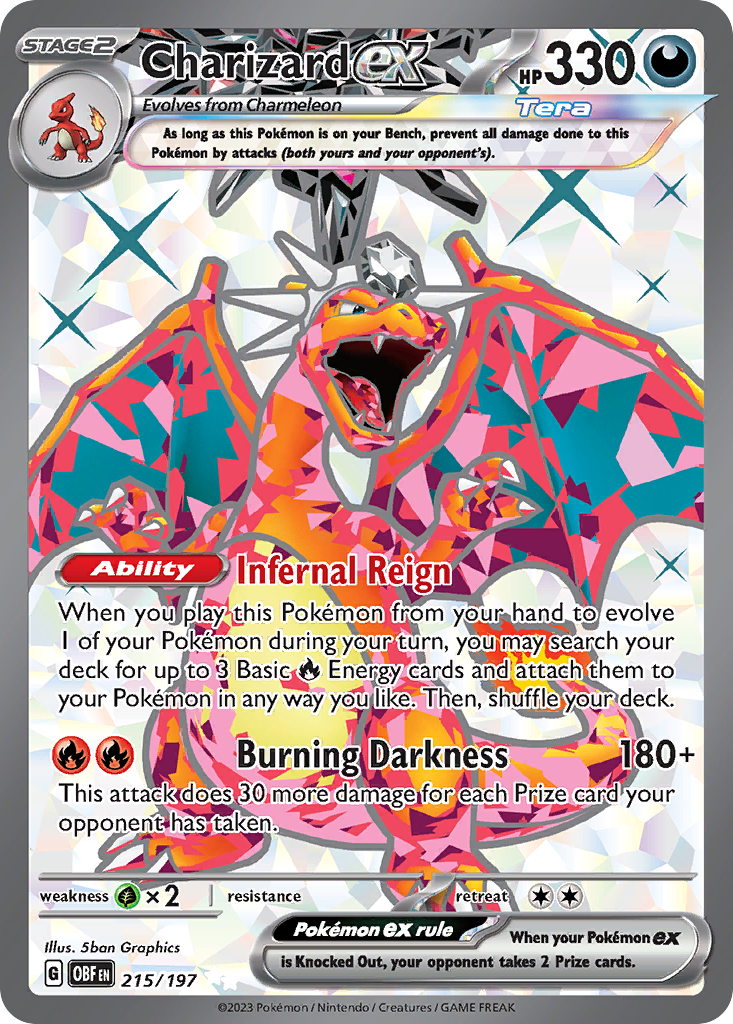 Charizard ex - 215/197 - Obsidian Flames