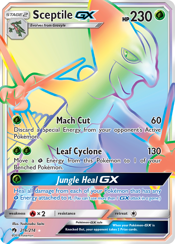 Sceptile-GX - 216/214 - Lost Thunder