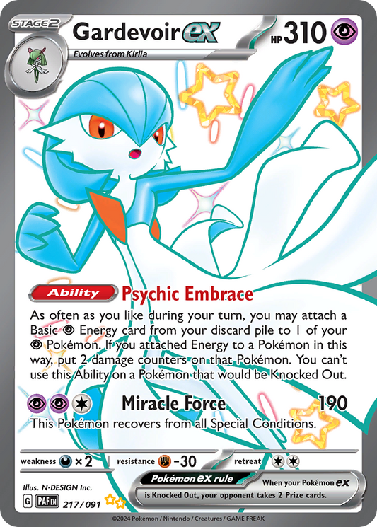 Gardevoir ex - 217/91 - Paldean Fates