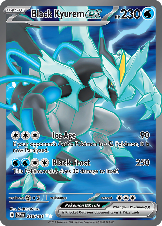 Black Kyurem ex - 218/191 - Surging Sparks