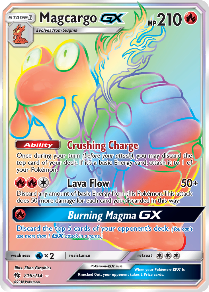 Magcargo-GX - 218/214 - Lost Thunder