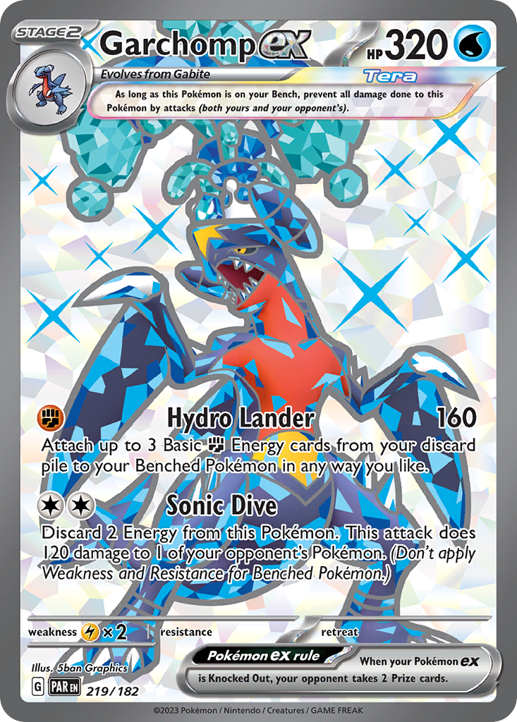 Garchomp ex - 219/182 - Paradox Rift