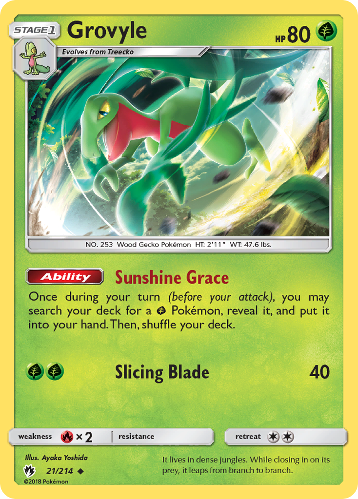 Grovyle - 021/214 - Lost Thunder