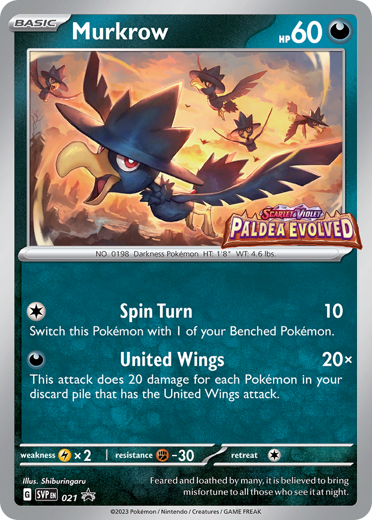 Murkrow - 021/148 - Scarlet & Violet Black Star Promos