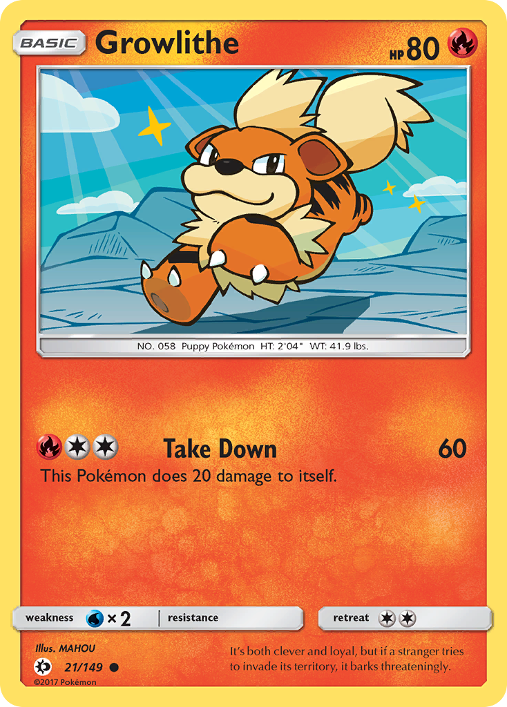 Growlithe - 021/149 - Sun & Moon