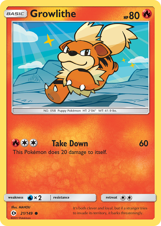 Growlithe - 021/149 - Sun & Moon