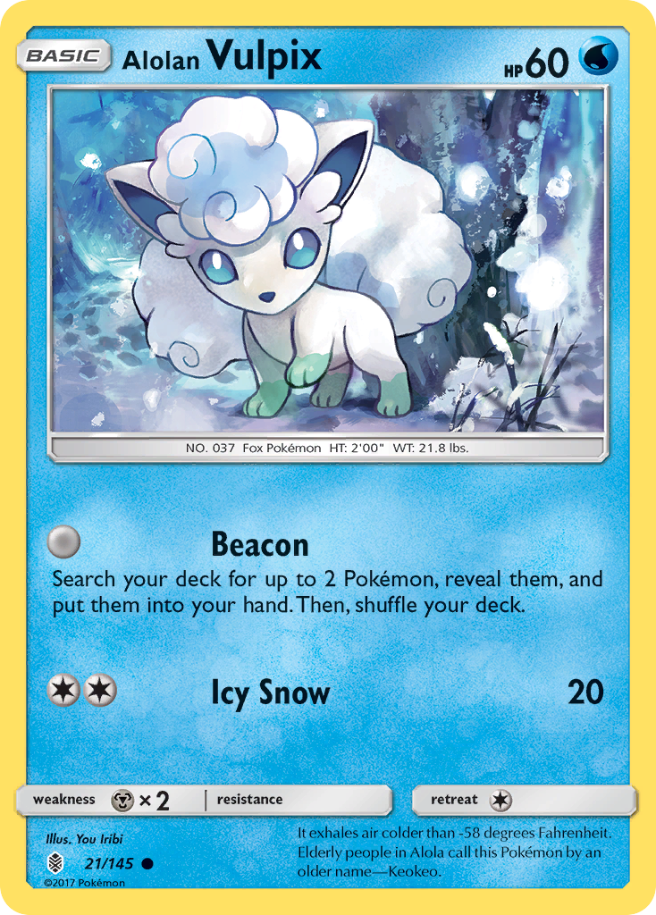 Alolan Vulpix - 021/145 - Guardians Rising