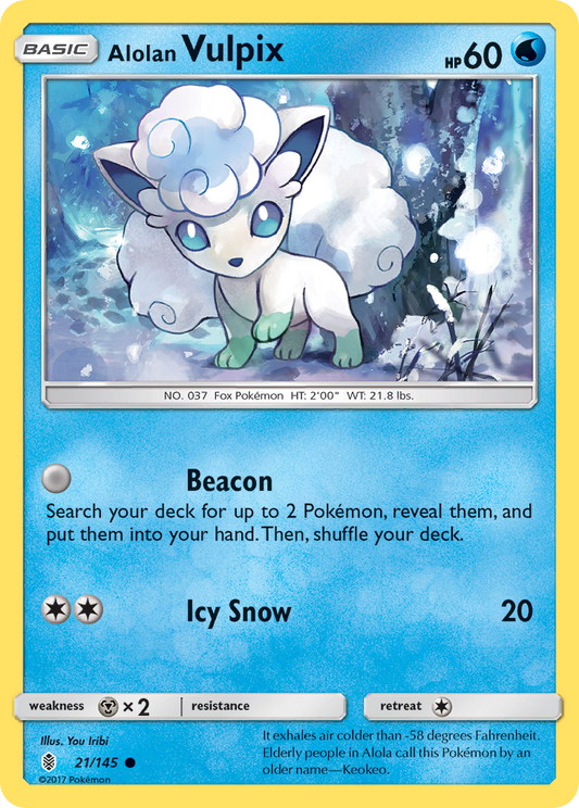 Alolan Vulpix - 021/145 - Guardians Rising