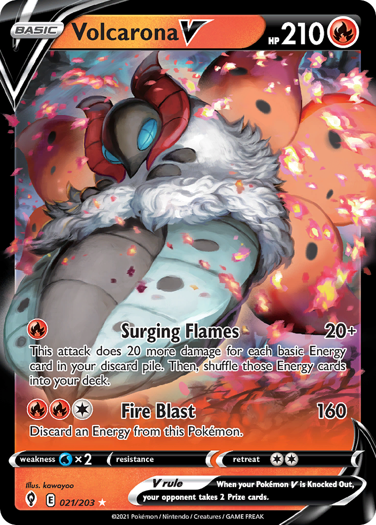 Volcarona V - 021/203 - Evolving Skies