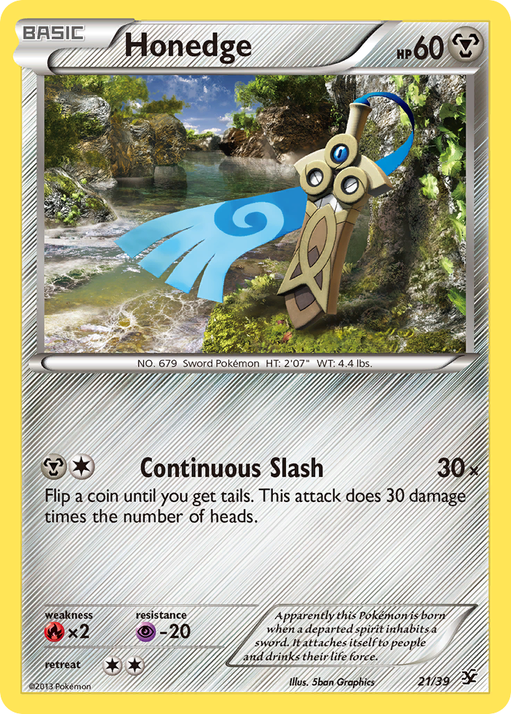 Honedge - 21/39 - Kalos Starter Set