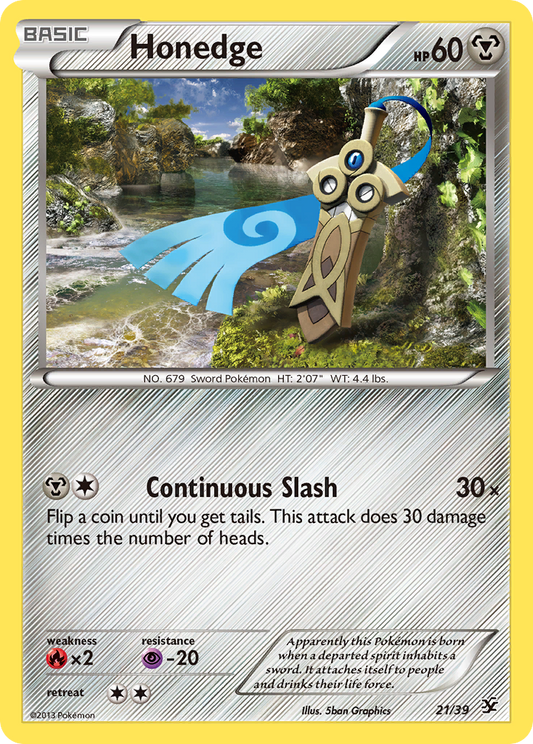 Honedge - 21/39 - Kalos Starter Set