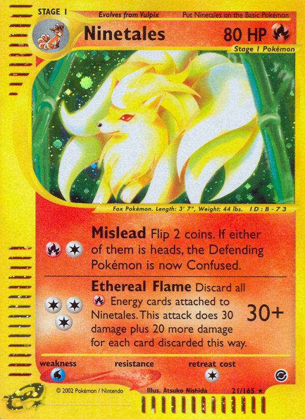 Ninetales - 021/165 - Expedition Base Set