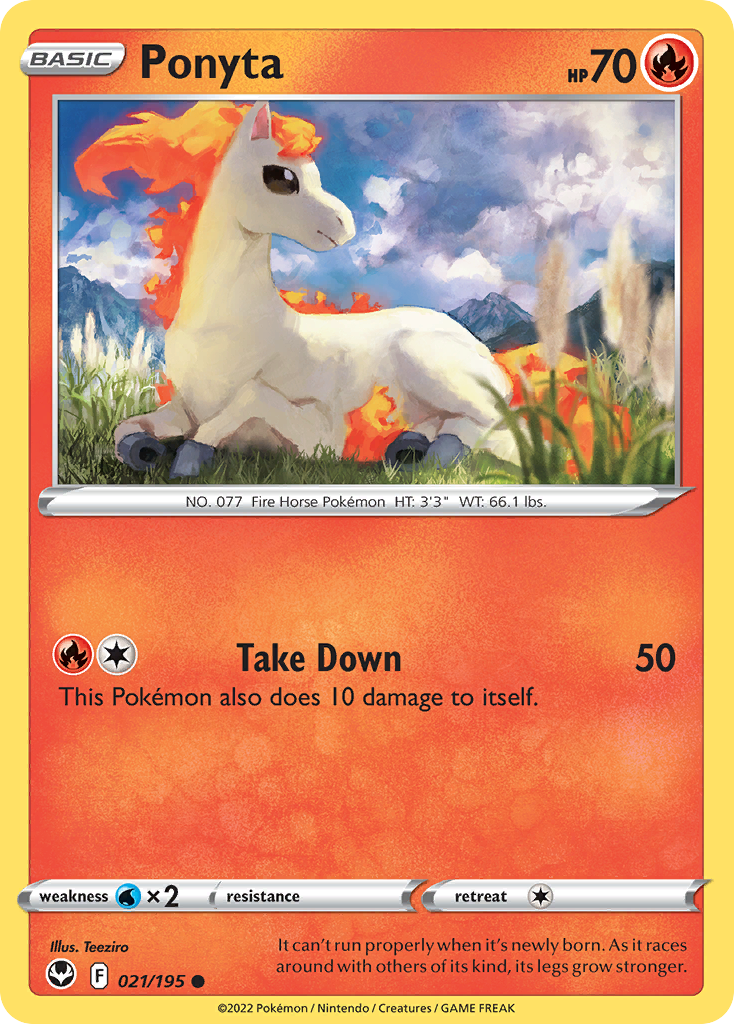 Ponyta - 021/195 - Silver Tempest