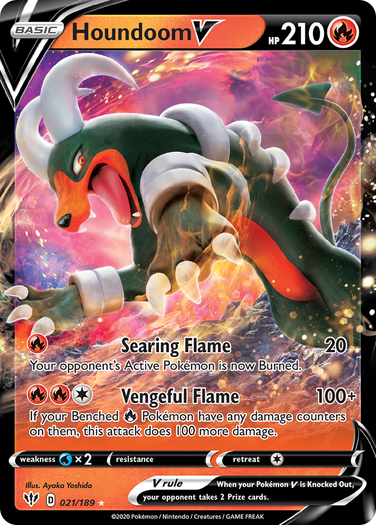 Houndoom V - 021/189 - Darkness Ablaze