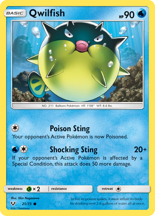 Qwilfish - 21/73 - Shining Legends