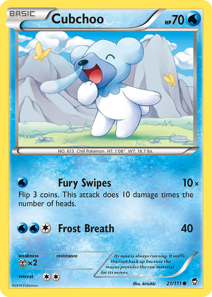 Cubchoo - 021/111 - Furious Fists