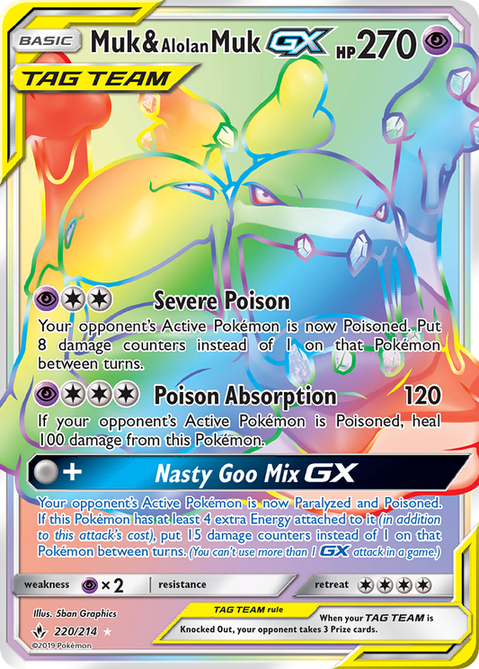 Muk & Alolan Muk-GX - 220/214 - Unbroken Bonds